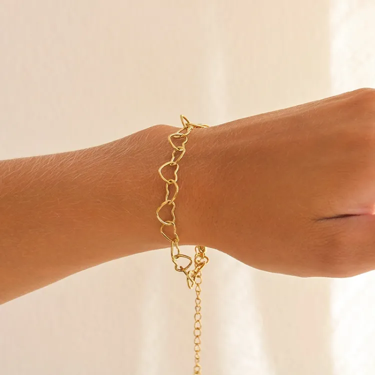 vattentät armband i förgyllt stål  x 7,6 mm  - OCEANA