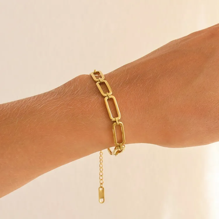 vattentät armband i förgyllt stål  x 7,0 mm  - OCEANA