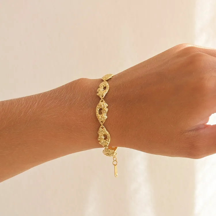 vattentät armband i förgyllt stål - OCEANA