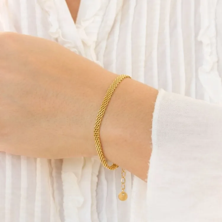 vattentät armband i förgyllt stål - OCEANA