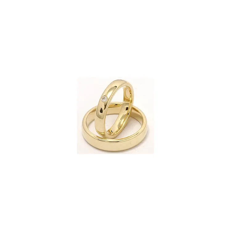 Vigselsringar i 9 karat guld 0,05 ct