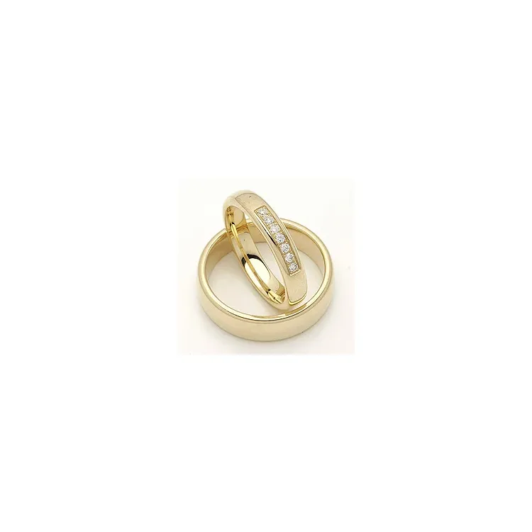Vigselsringar i 14  karat guld 0,116 ct