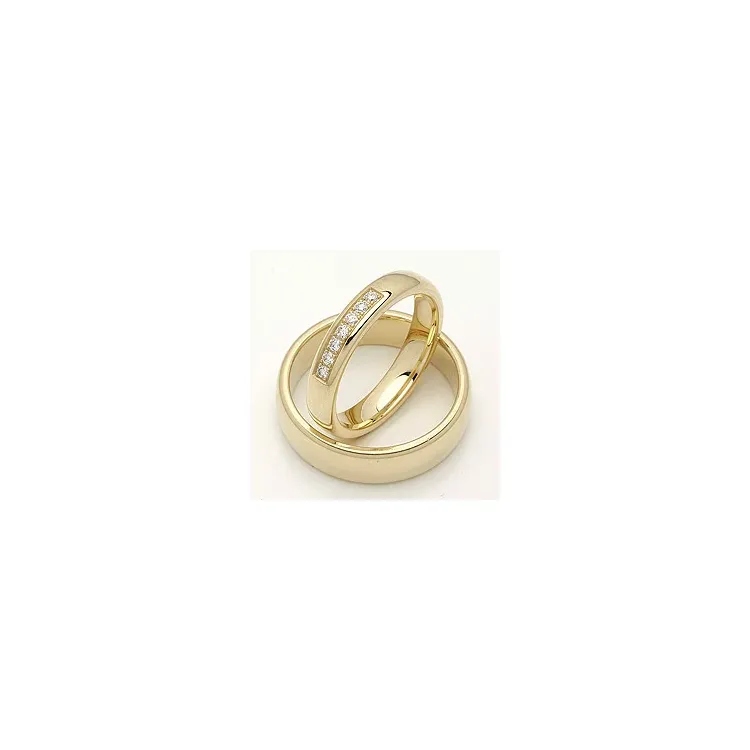 Vigselsringar i 14  karat guld 0,116 ct