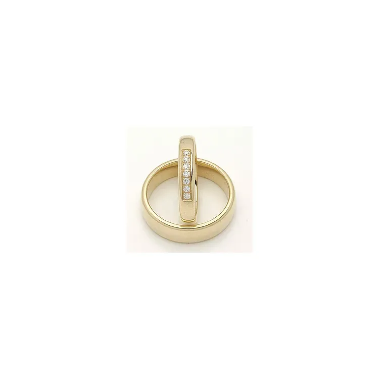 Vigselsringar i 14  karat guld 0,116 ct
