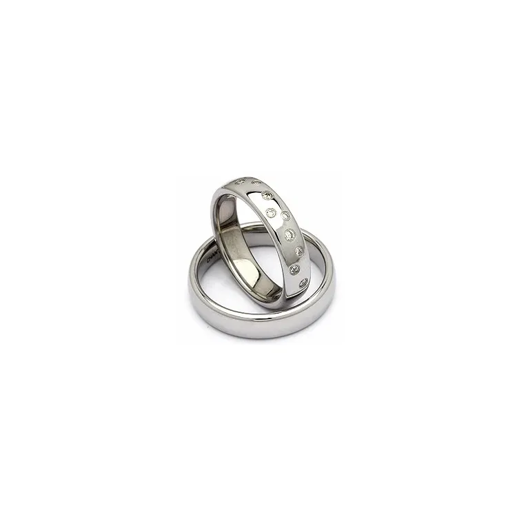 Vigselsringar i stål 0,126 ct