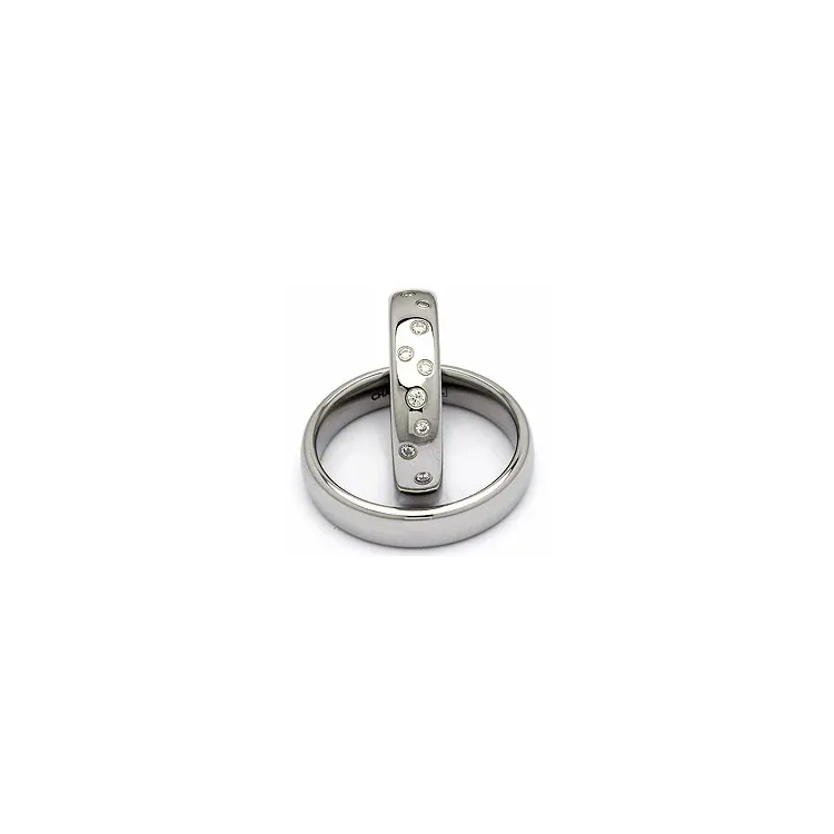 Vigselsringar i stål 0,126 ct