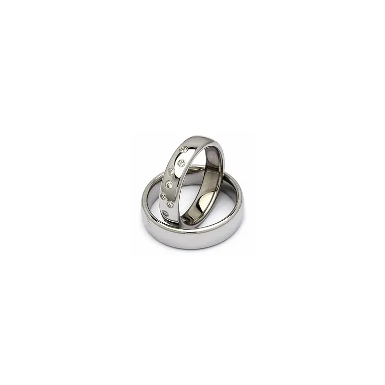 Vigselsringar i stål 0,126 ct