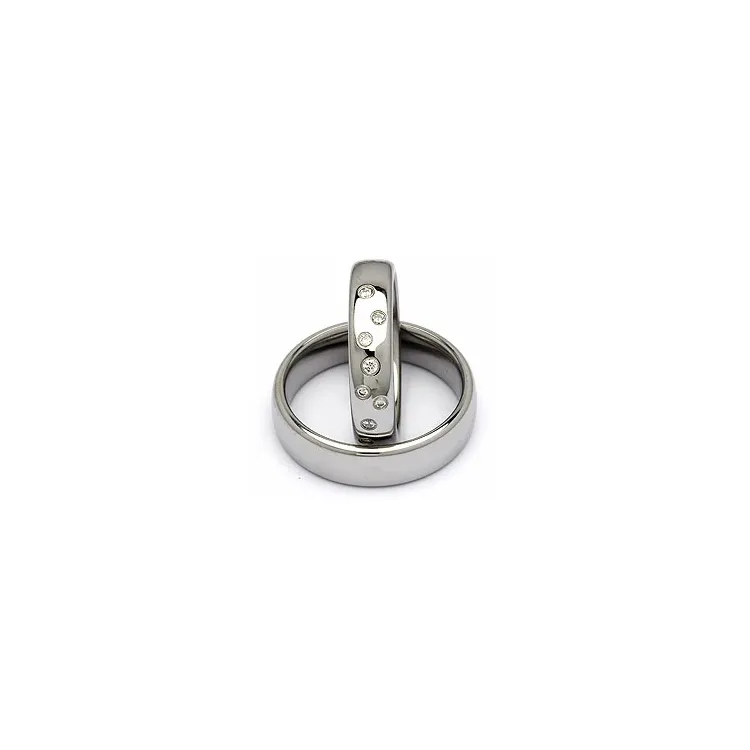Vigselsringar i stål 0,126 ct