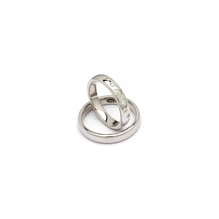 Vigselsringar i silver 0,13 ct
