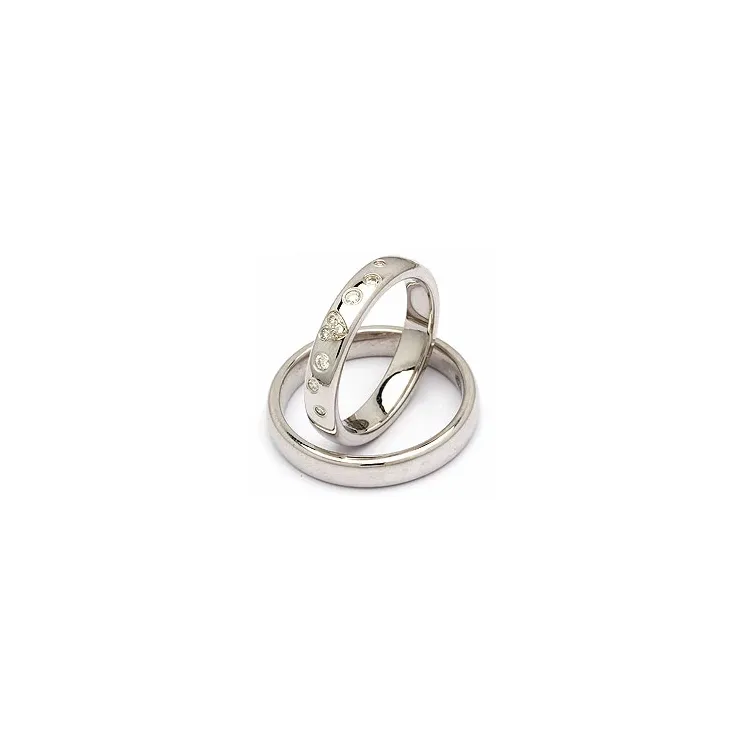Vigselsringar i silver 0,13 ct