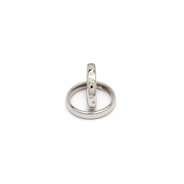 Vigselsringar i silver 0,13 ct