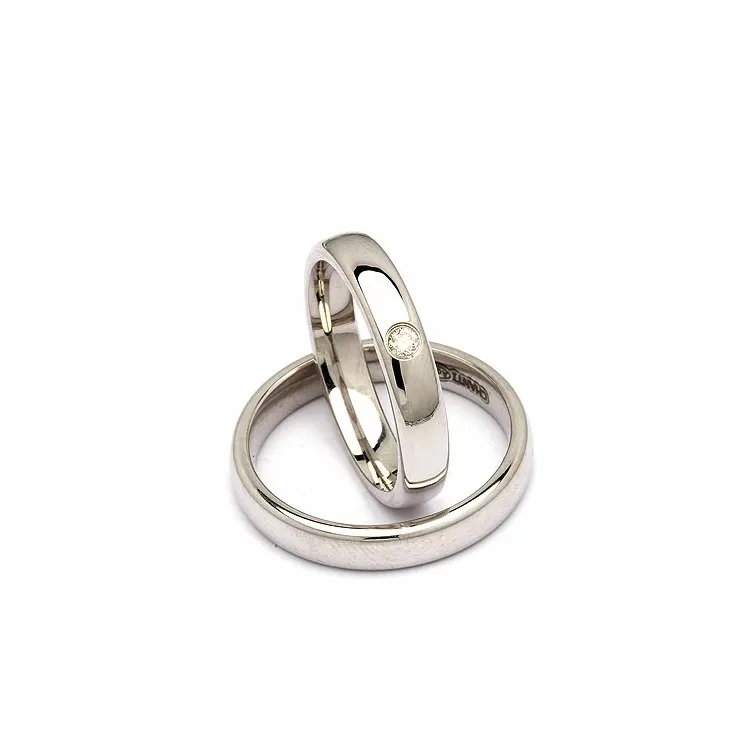 Vigselsringar i silver 0,05 ct