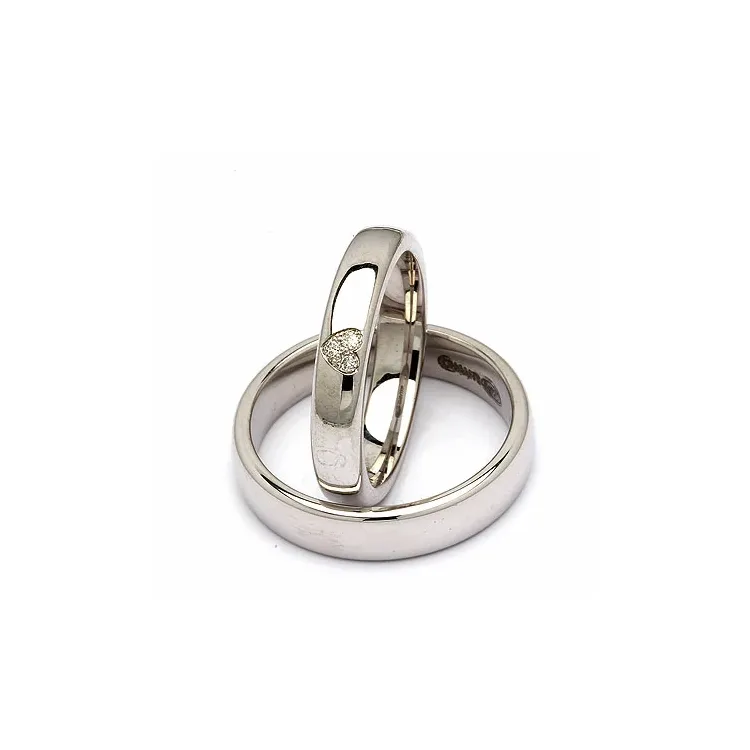 Vigselsringar i silver 0,03 ct