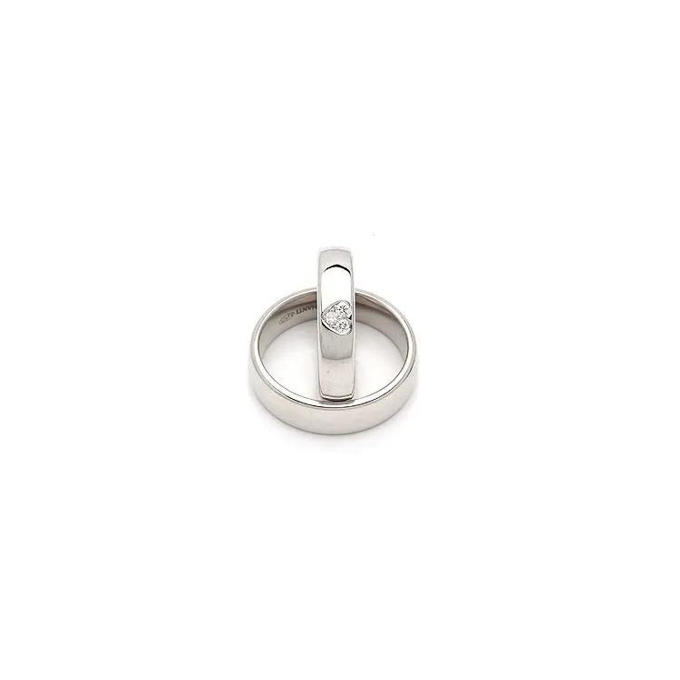 Vigselsringar i silver 0,075 ct