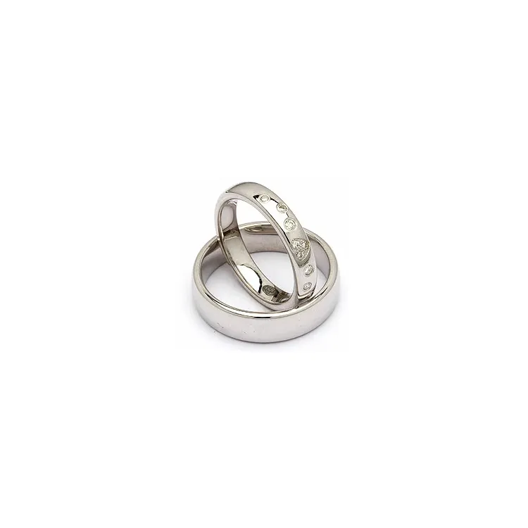 Vigselsringar i silver 0,13 ct