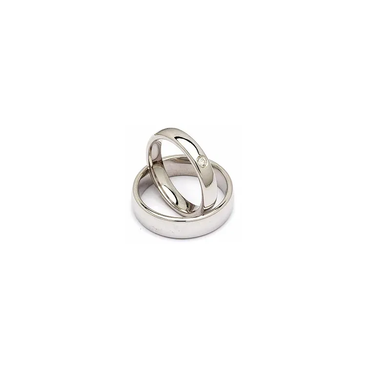 Vigselsringar i silver 0,05 ct