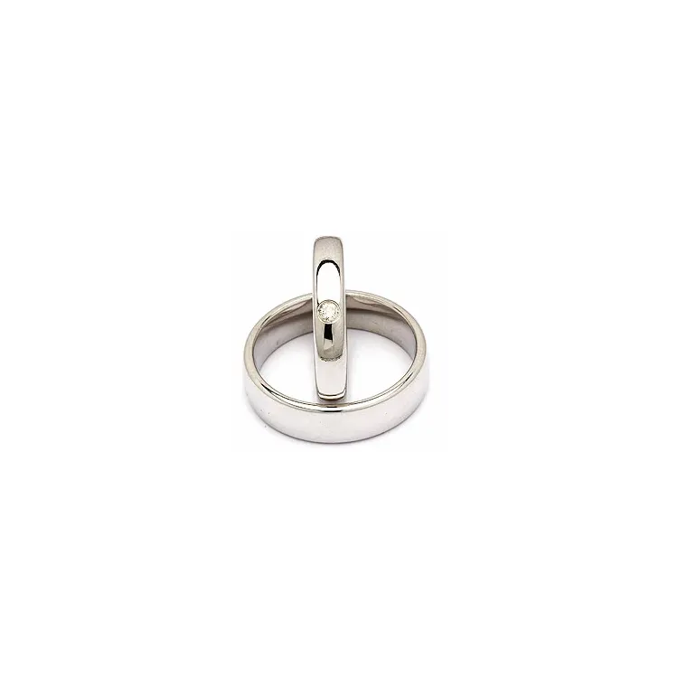 Vigselsringar i silver 0,05 ct