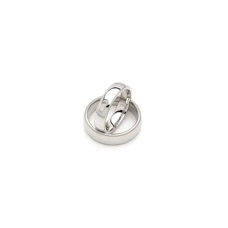 Vigselsringar i silver 0,05 ct
