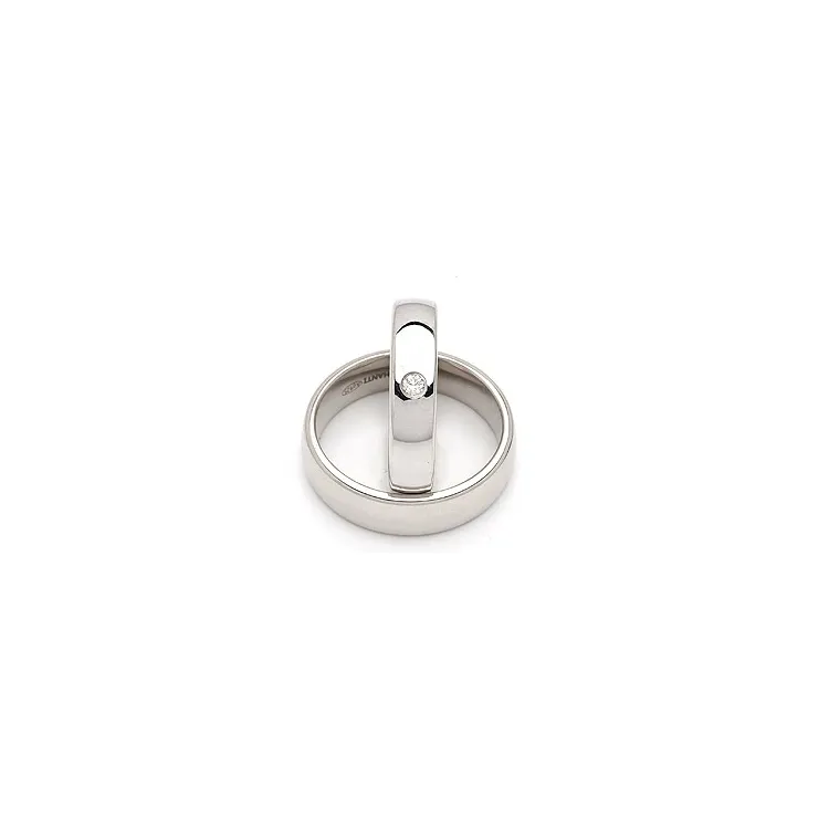 Vigselsringar i silver 0,05 ct