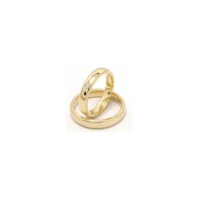 Vigselsringar i 9 karat guld 0,05 ct