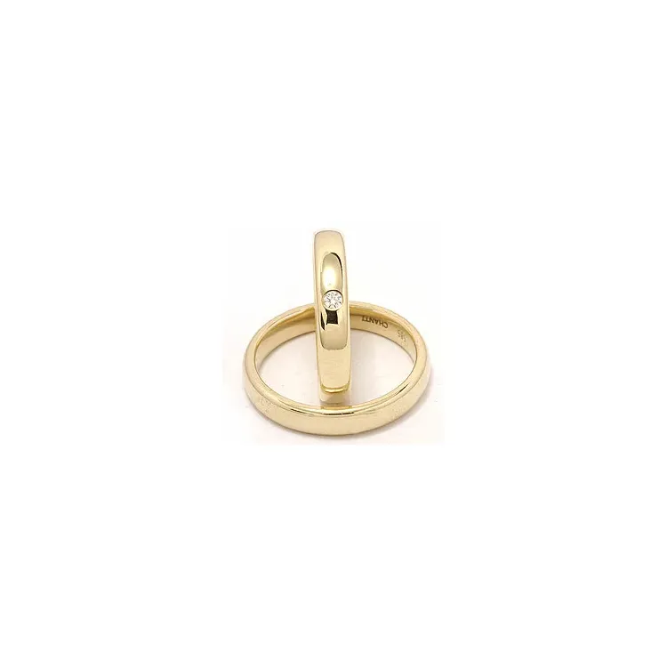 Vigselsringar i 9 karat guld 0,05 ct