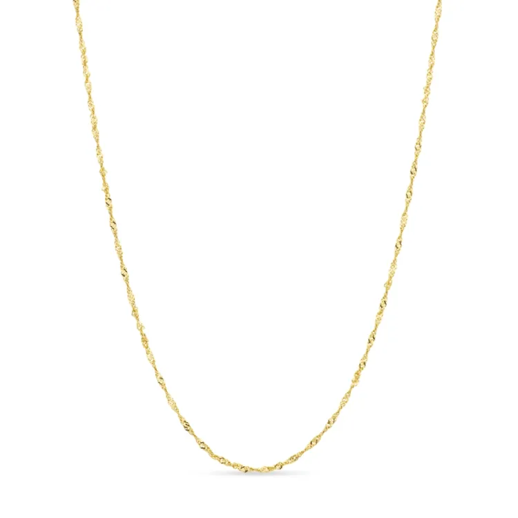 vattentät halsband i förgyllt stål 45 cm x 1,7 mm  - OCEANA