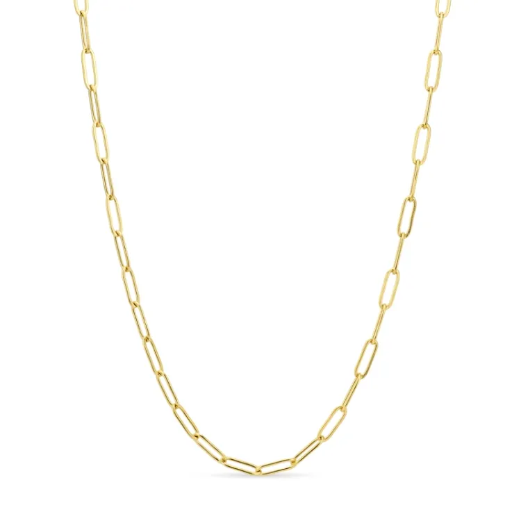 vattentät halsband i förgyllt stål 45 cm x 4,0 mm  - OCEANA