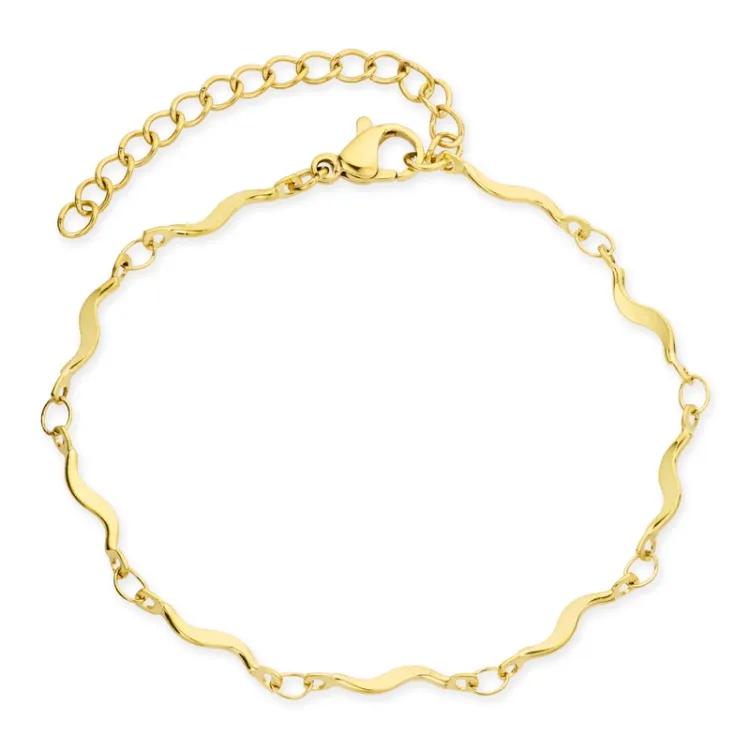vattentät armband i förgyllt stål 16+5 cm x 2,7 mm  - OCEANA