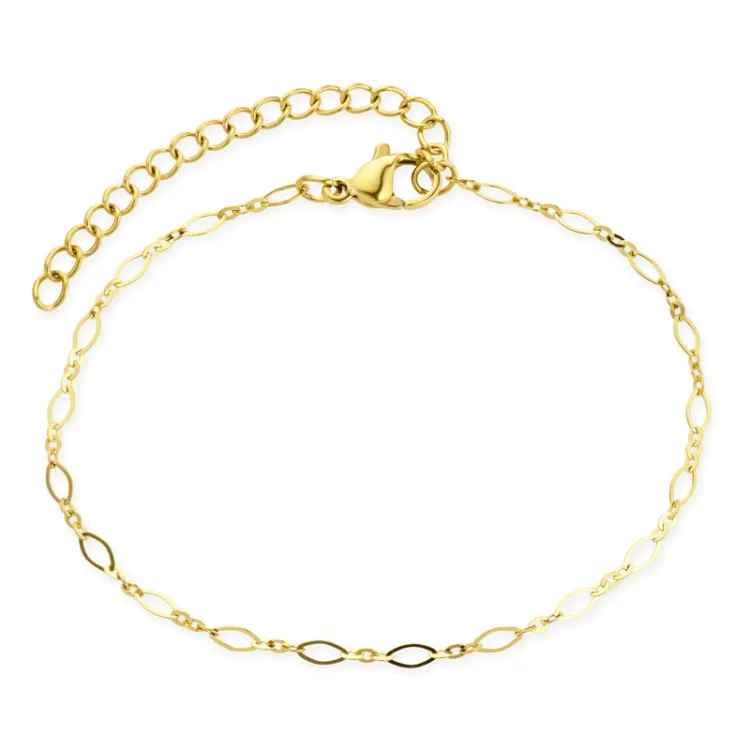vattentät armband i förgyllt stål 16+5 cm x 2 mm  - OCEANA