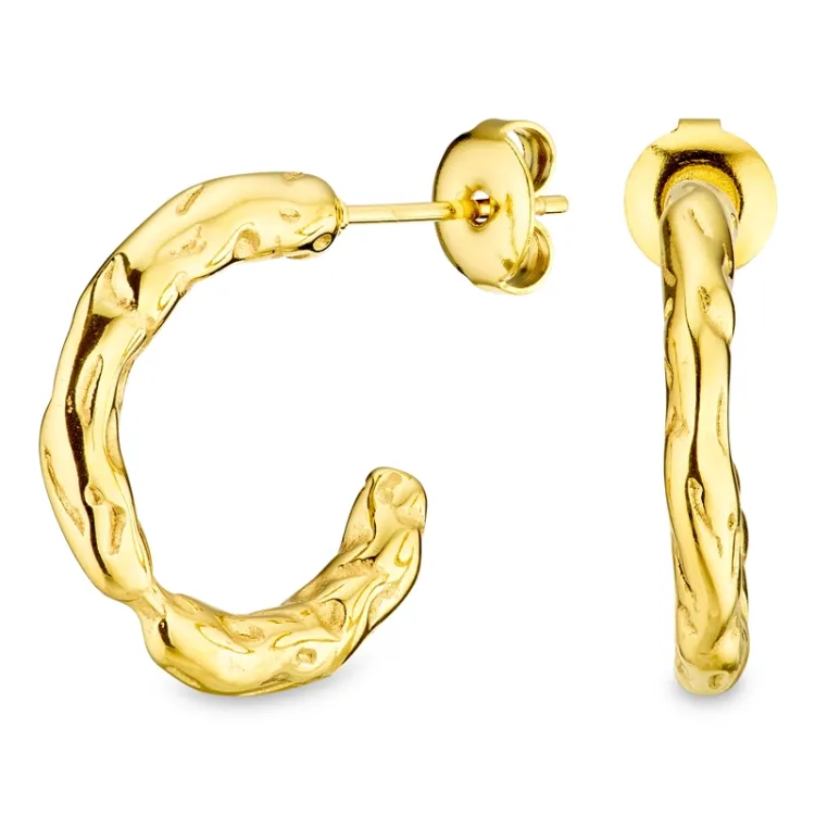 vattentät halvcreol i förgyllt stål - OCEANA