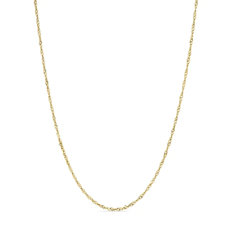 vattentät singapore halsband i förgyllt stål  x 1,5 mm  - OCEANA