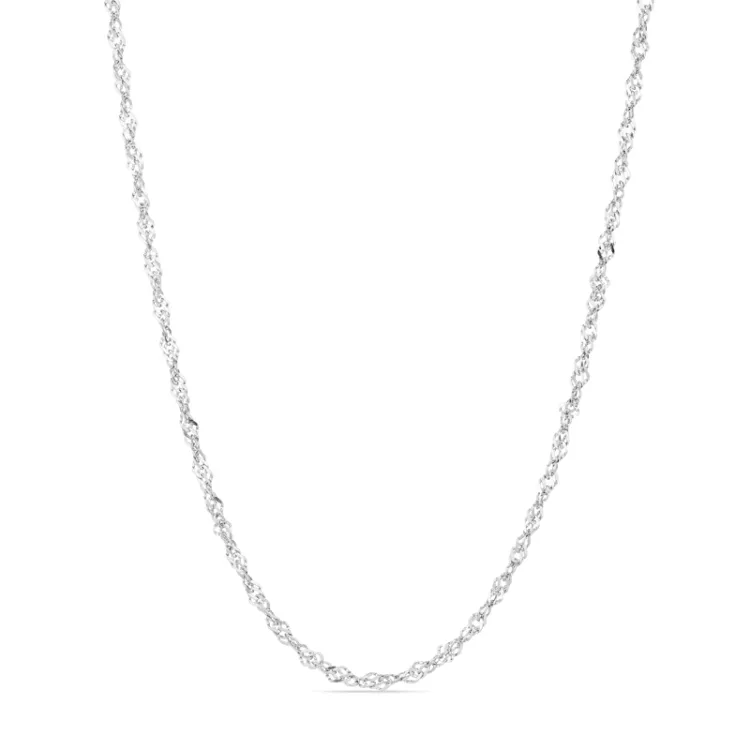 vattentät singapore halsband i stål  x 2,5 mm  - OCEANA