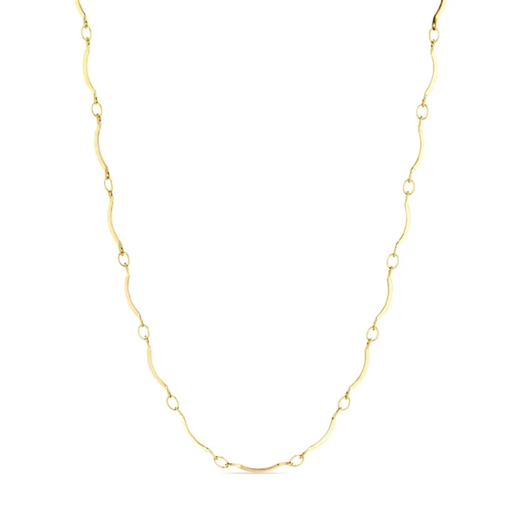vattentät halsband i förgyllt stål  x 1,0 mm  - OCEANA