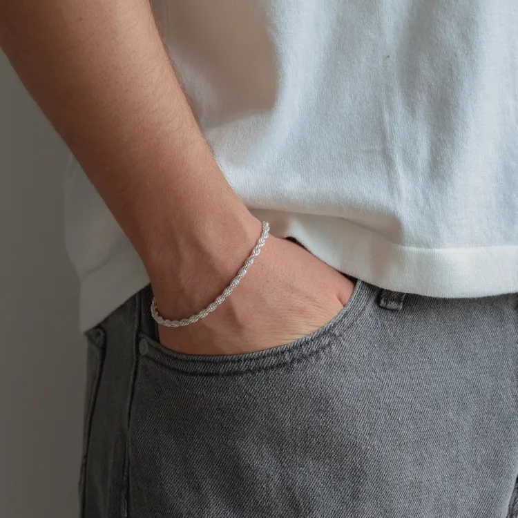 vattentät armband i stål  x 3,50 mm 