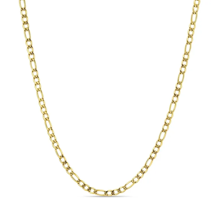 vattentät halsband i förgyllt stål  x 3,5 mm 