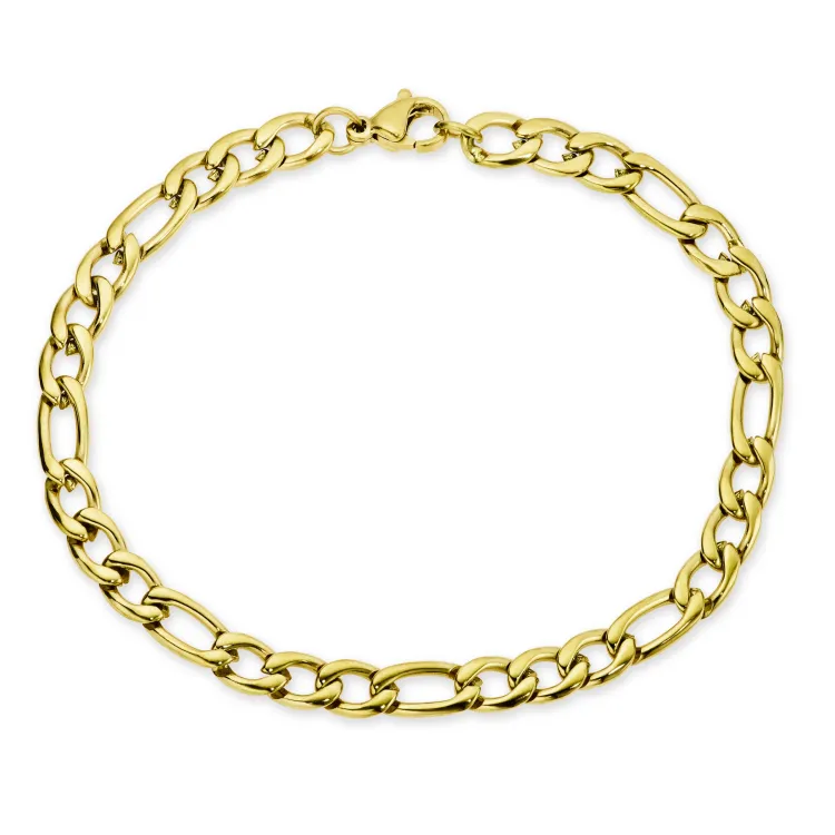 vattentät armband i förgyllt stål  x 5,0 mm 