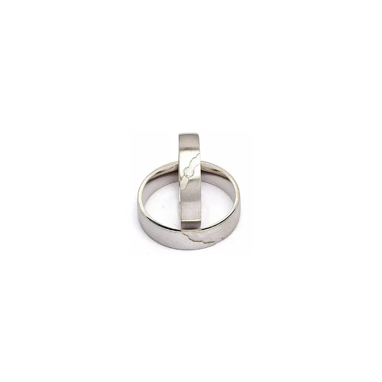 Vigselsringar i silver 0,035 ct