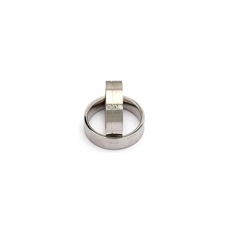 Vigselsringar i silver 0,09 ct