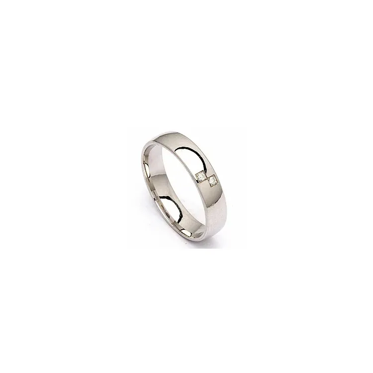 Vigselsring i silver 0,020 ct