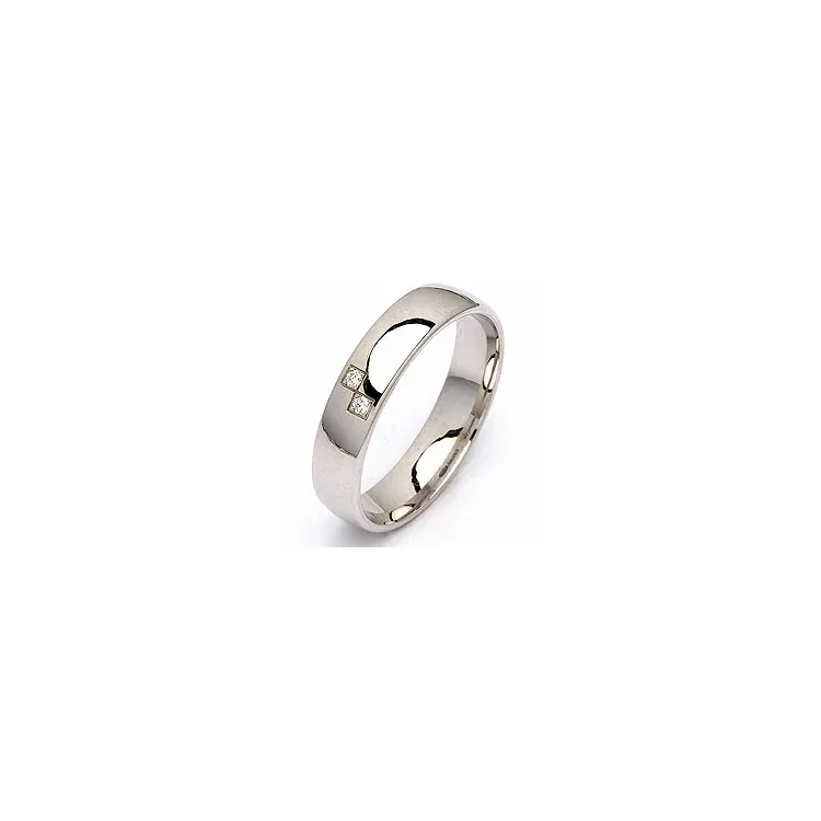 Vigselsring i silver 0,020 ct