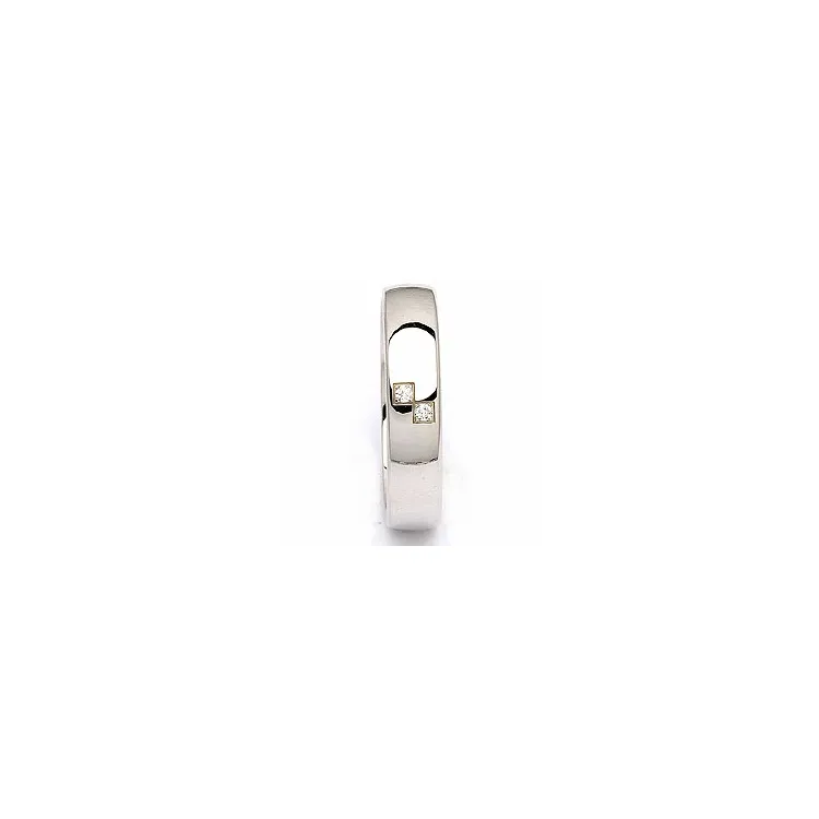 Vigselsring i silver 0,020 ct