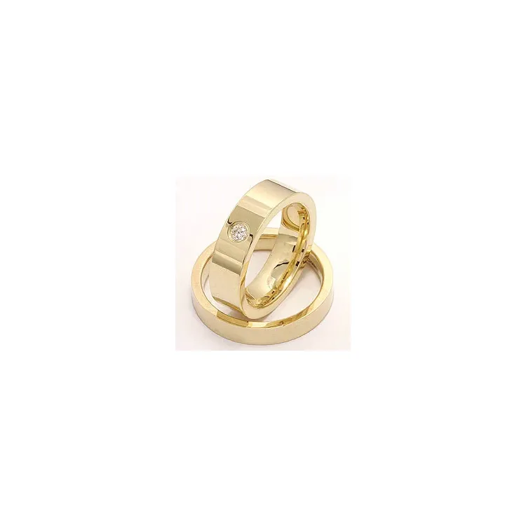 Vigselsringar i 9 karat guld 0,10 ct