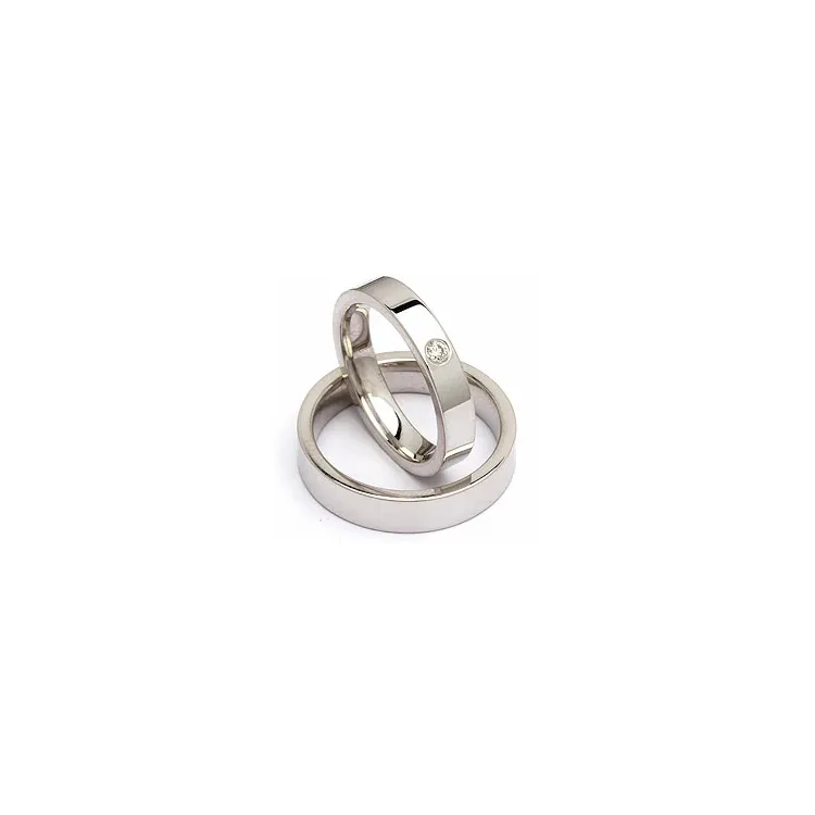 Vigselsringar i silver 0,05 ct