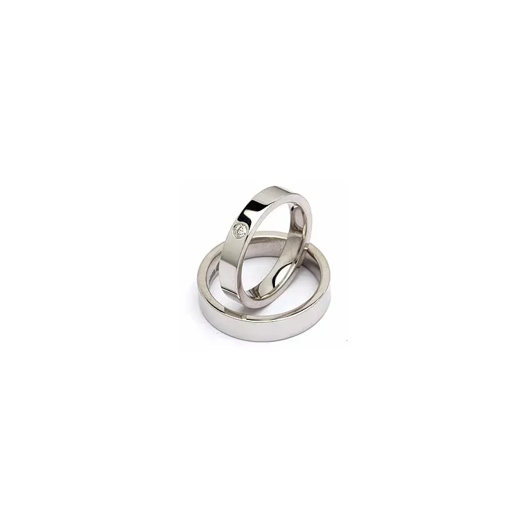 Vigselsringar i silver 0,05 ct