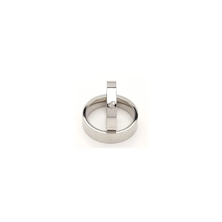 Vigselsringar i silver 0,03 ct