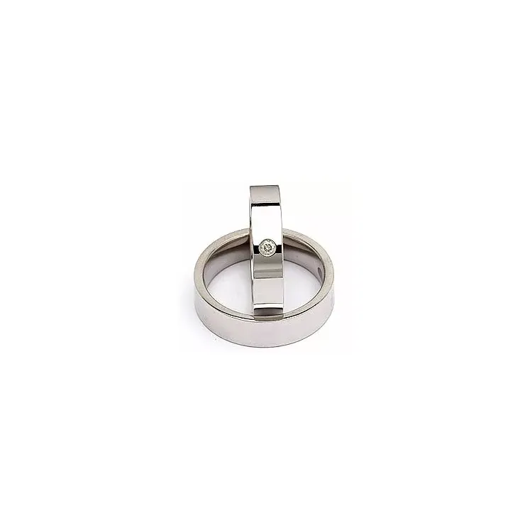 Vigselsringar i silver 0,05 ct
