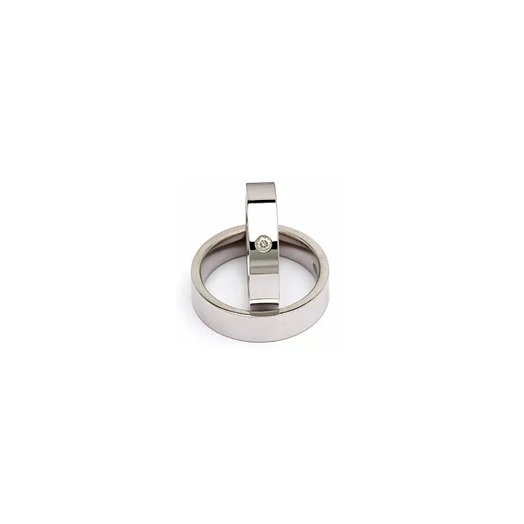 Vigselsringar i silver 0,05 ct