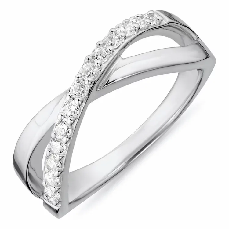 ring i rhodinerat silver