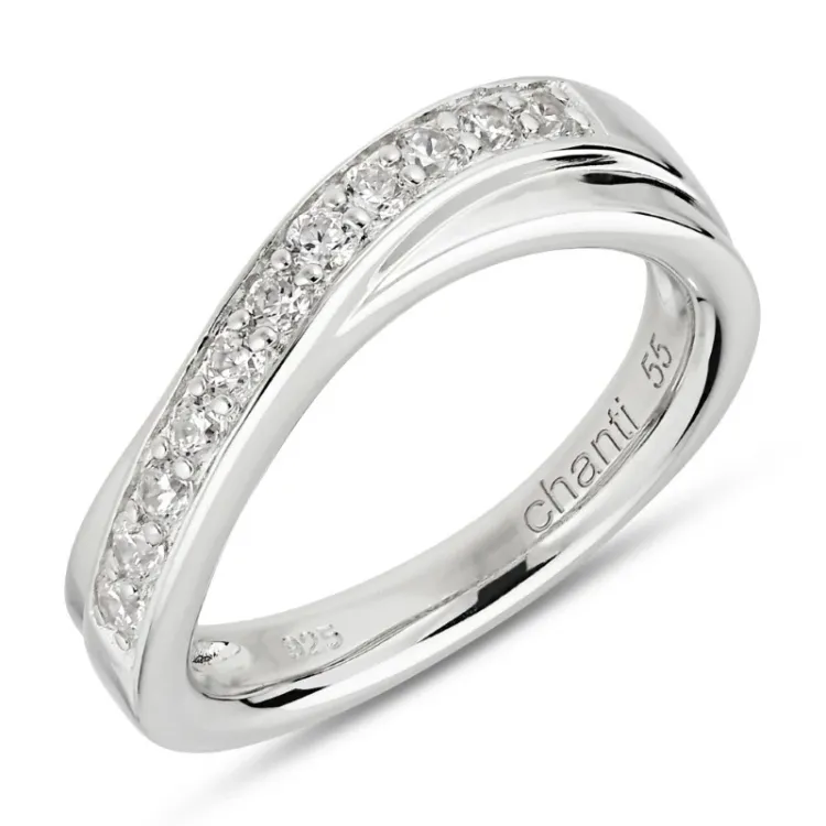 zirkon ring i rhodinerat silver