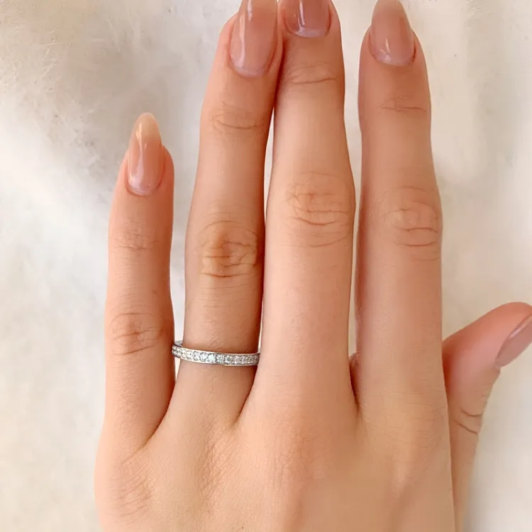 ring i rhodinerat silver